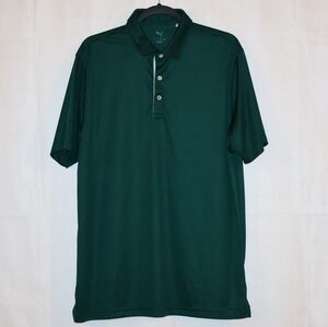 Puma Forest Green Performance Golf Polo. Large.